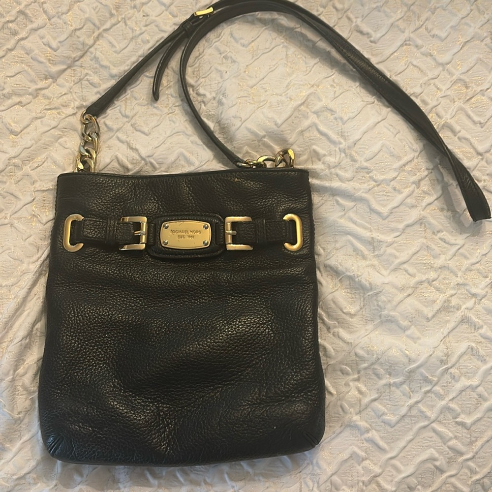 Michael Kors Black Leather Crossbody